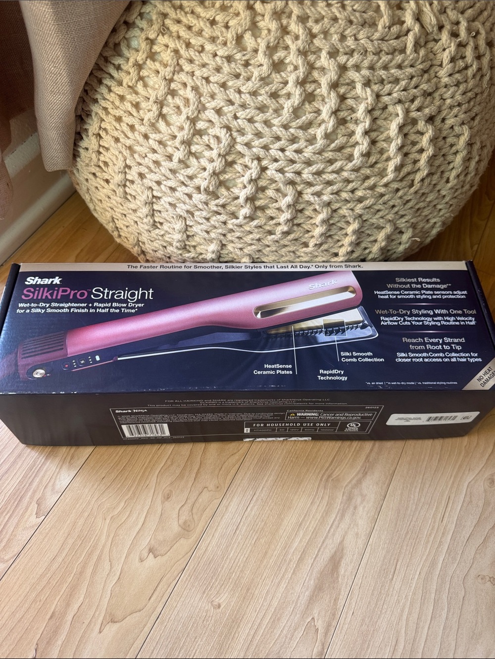 Shark SilkiPro Straight Hair Styler — Pink